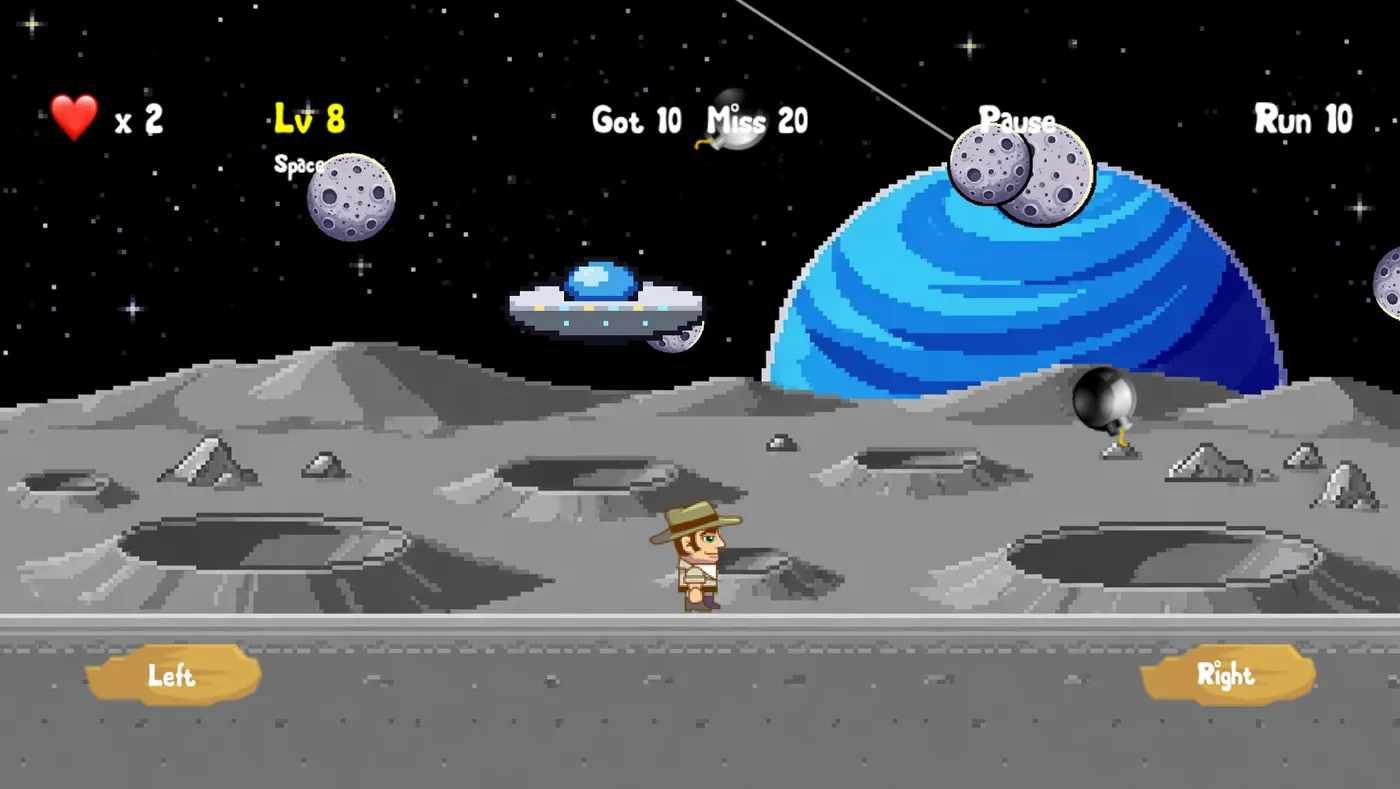 Level 8, space, with the saucer
