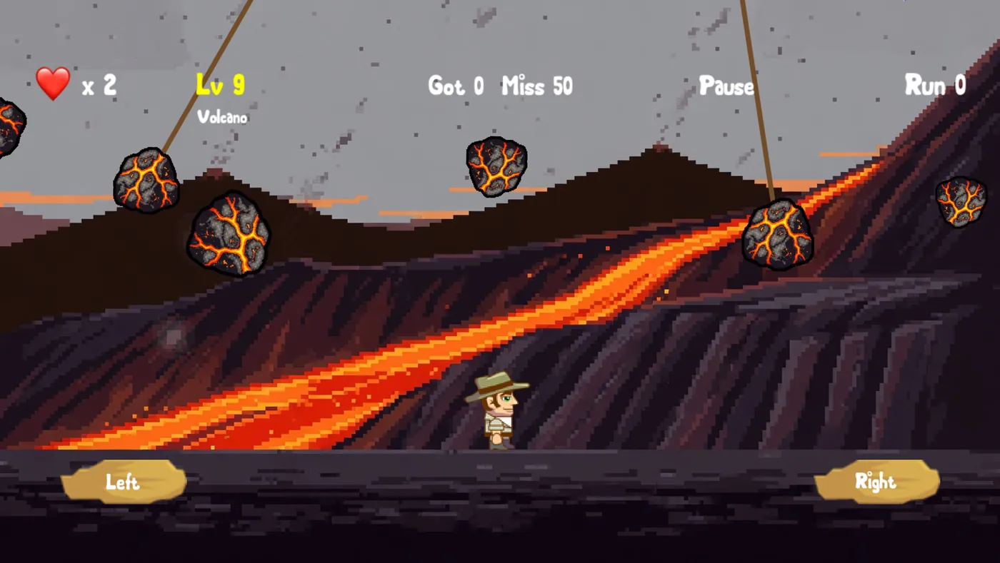 Level 9, the volcano